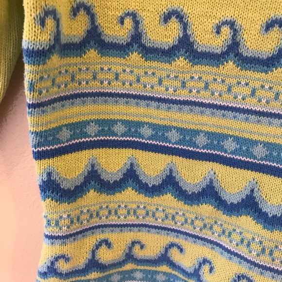 Green patterned Sweater - Picture 2 of 2
